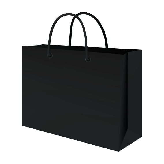 BLACK LUXURY CARRIER 50X14X45CM X 100